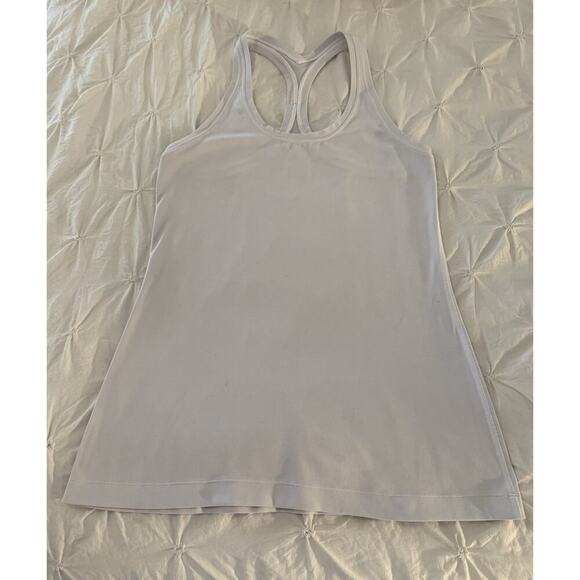 Lululemon Cool Racerback Tank Top White 4/6 - Picture 1 of 5